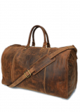 Vintage-Leder Reisetasche braun